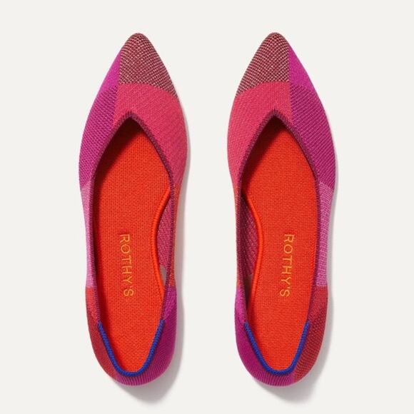 Rothy’s The Point in Metallic‎ Pomegranate Limited Edition Size 10 - Picture 1 of 8
